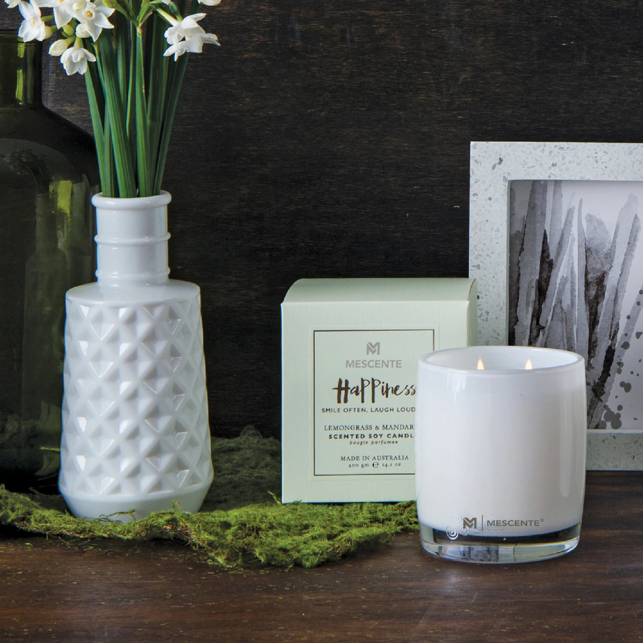 M&Scent Grote glazen fles Home Essentials Aroma Rietverspreider Cadeauset met rotanstokjes