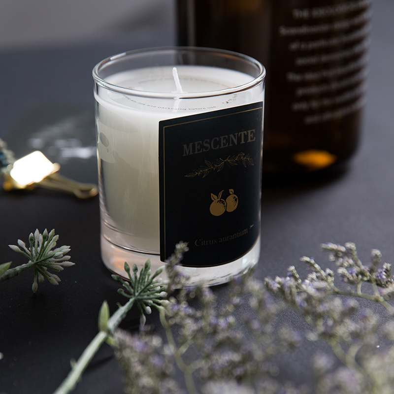 M&Scent op maat gemaakte decoratieve luxe massage private label geurende sojawaskaars