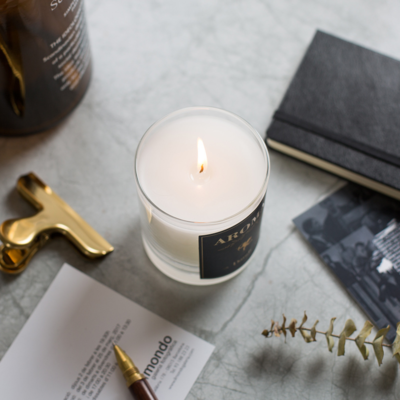 M&Scent op maat gemaakte decoratieve luxe massage private label geurende sojawaskaars