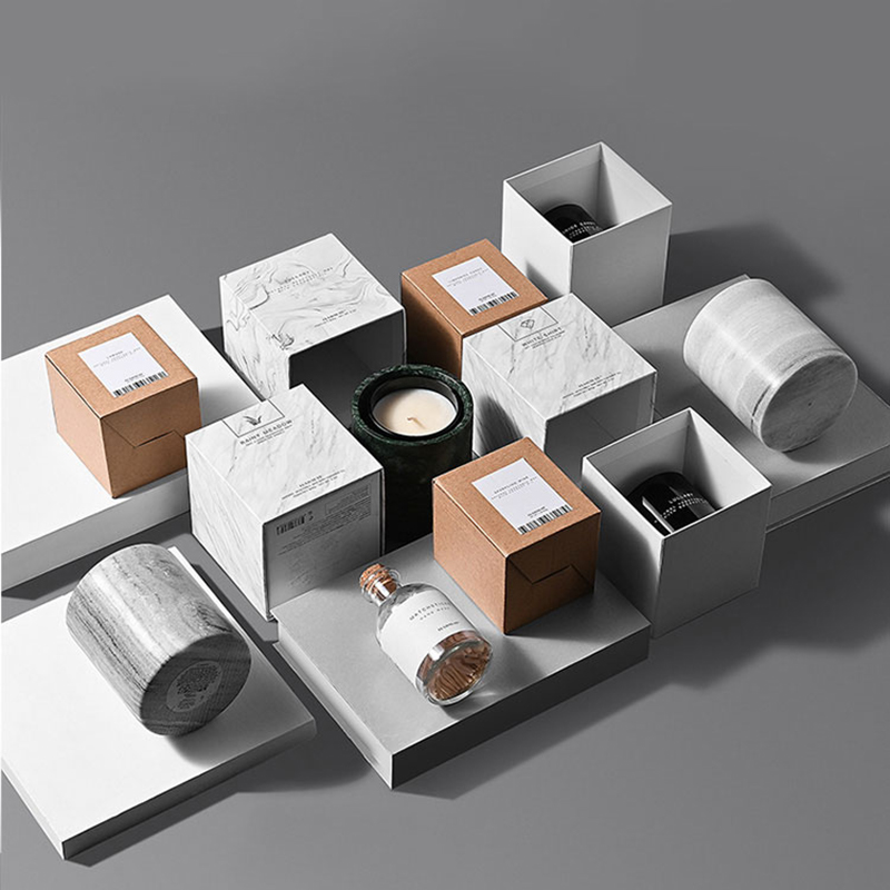 M&Scent groothandel luxe aangepaste decoratie private label zwart glas kristal geurende sojawaskaarsen