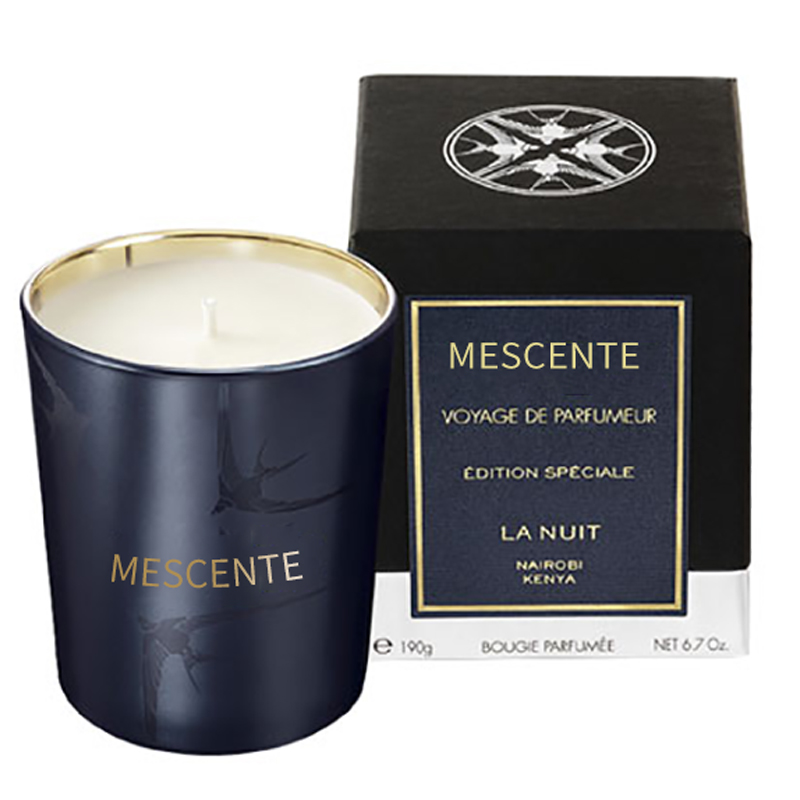 M&Scent Handgemaakte luxe glazenhouder Pillar Vanille geurkaars met kristallen