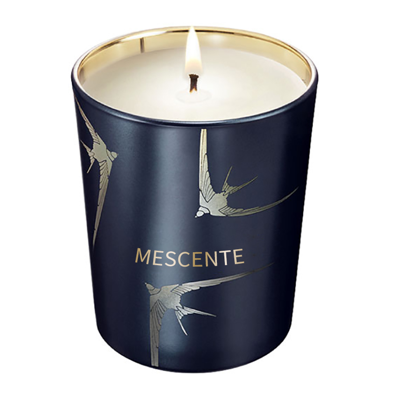 M&Scent Handgemaakte luxe glazenhouder Pillar Vanille geurkaars met kristallen