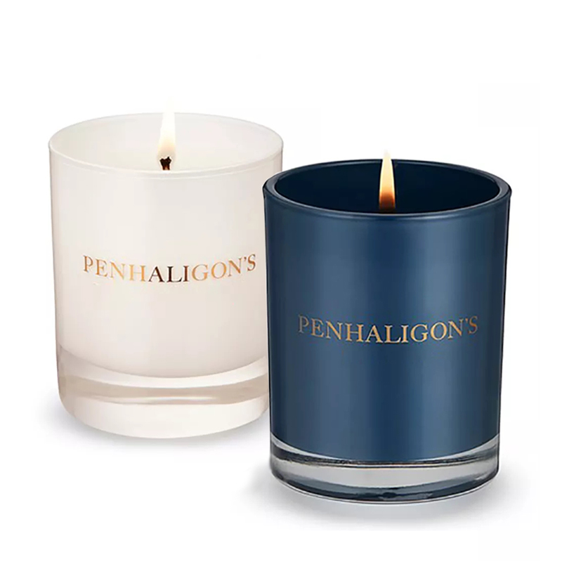 Groothandel luxe private label spirituele genezing kristal chakra geurige sojawas aromatherapie geurkaarsen