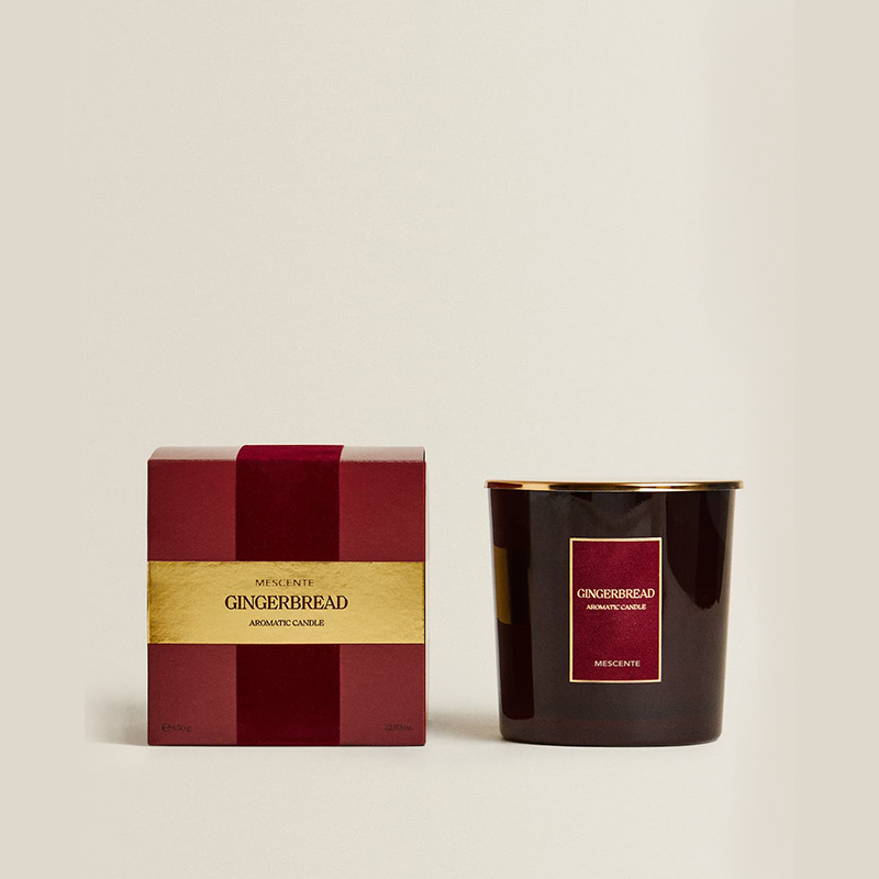 M&Scent Custom Luxury 3 Wicks Kaarsen Gepersonaliseerde Private Label Zwart Mat Glazen Geurkaars