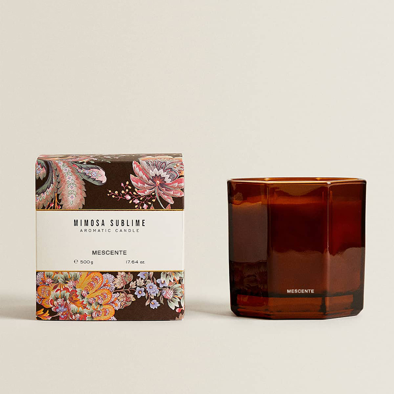 Hete verkoop op maat luxe private label spirituele sojawas geurkaarsen met geschenkdoos