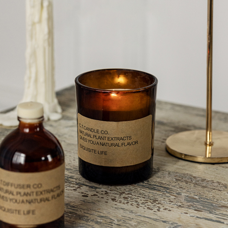 M&Scent luxe rietverspreider en geurkaarsenset voor thuis, met doosverpakking