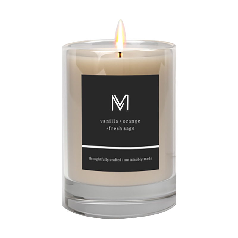 M&Scent groothandel fabriek direct luxe private label sojawas geurkaarsen met doos in bulk