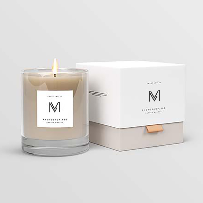 M&Scent groothandel fabriek direct luxe private label sojawas geurkaarsen met doos in bulk