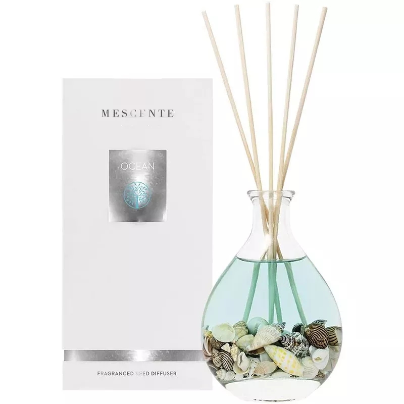 M&Scent groothandel luxe private label glazen fles rotanstok rietverspreidersets met stop
