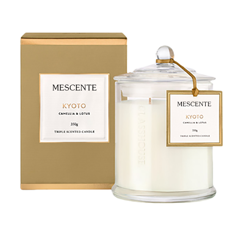 M&Scent groothandel luxe op maat gemaakt private label kerstkoepelvormige sojakaarsen met deksel