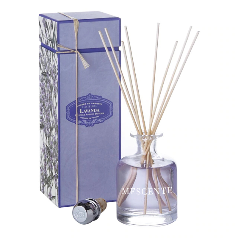 Luxe Lente 400ml Eco Vriendelijke Roze Flessen Cement Grijs Leer Magnolia Geur Bloemstokken Riet Diffuser