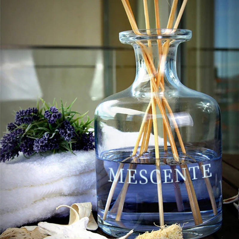 Luxe Lente 400ml Eco Vriendelijke Roze Flessen Cement Grijs Leer Magnolia Geur Bloemstokken Riet Diffuser
