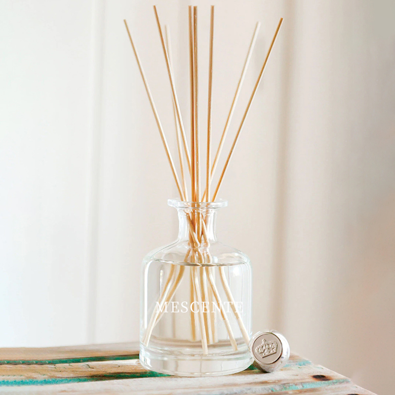 Luxe Lente 400ml Eco Vriendelijke Roze Flessen Cement Grijs Leer Magnolia Geur Bloemstokken Riet Diffuser