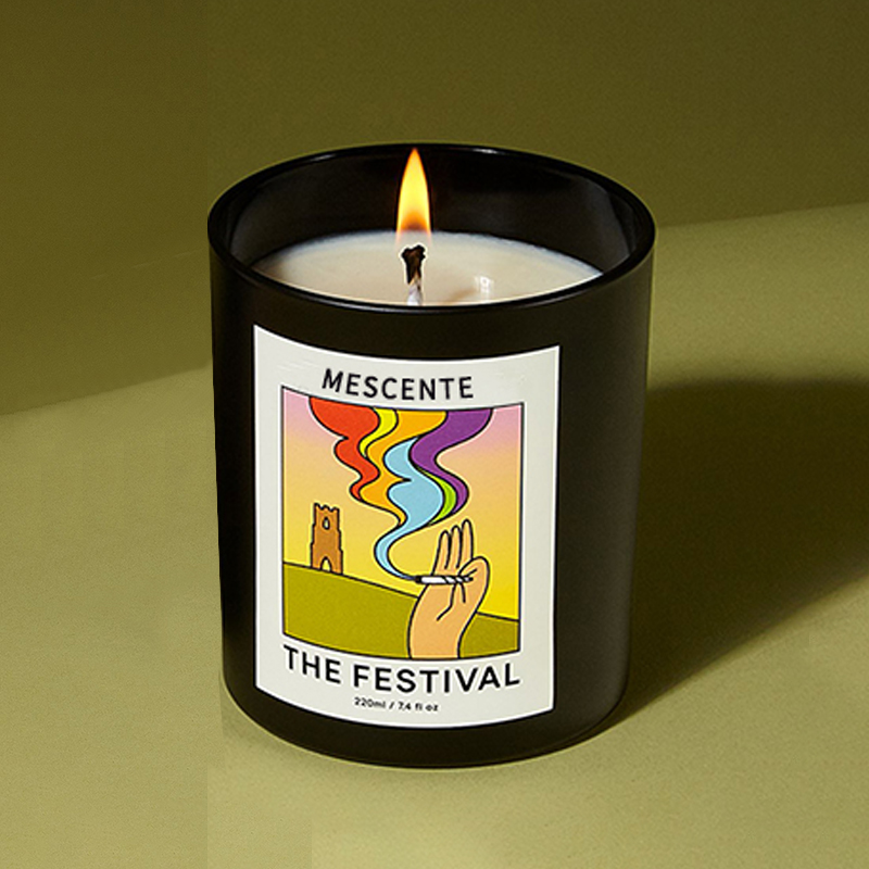 M&Scent Groothandel Luxe Custom Private Label Handgemaakte Kerst Kristallen Aroma Geur Sojawas Kaarsen