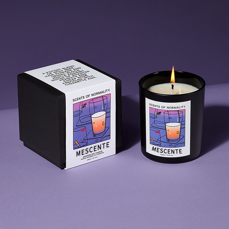 M&Scent Groothandel Luxe Custom Private Label Handgemaakte Kerst Kristallen Aroma Geur Sojawas Kaarsen