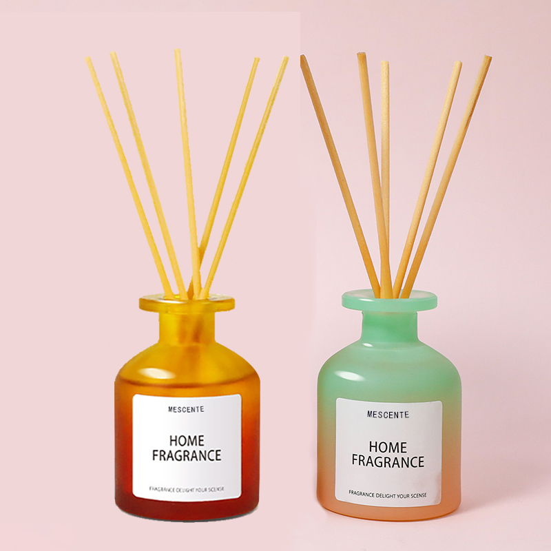 Groothandel unieke glazen fles geurbloemen Rietverspreider Olie navulling met verpakkingsdozen Geschenkset