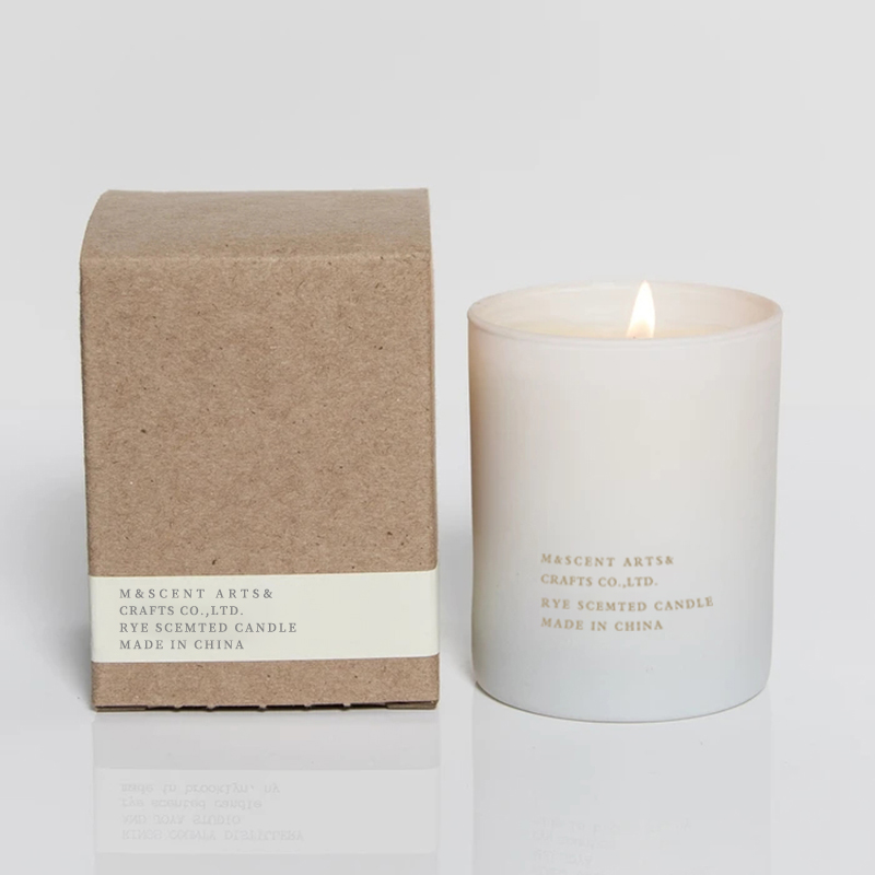 M&Scent Groothandel Goedkope Private Label Grote witte houten lont Aromatherapie geurkaarsen met etherische olie