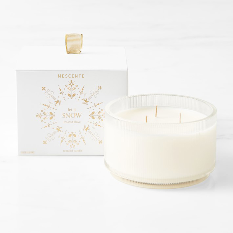 M&Scent op maat gemaakt logo synthetisch verspreide sojakaarsen private label in glazen pot