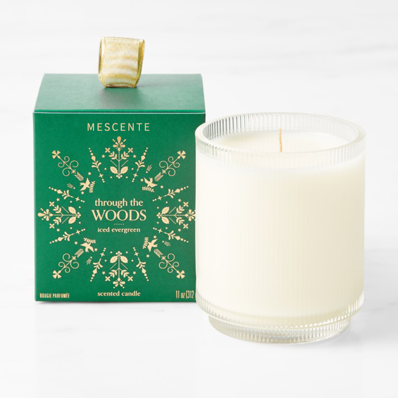 M&Scent op maat gemaakt logo synthetisch verspreide sojakaarsen private label in glazen pot