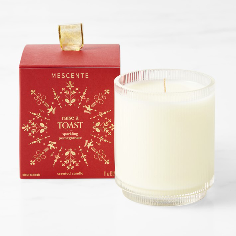 M&Scent op maat gemaakt logo synthetisch verspreide sojakaarsen private label in glazen pot