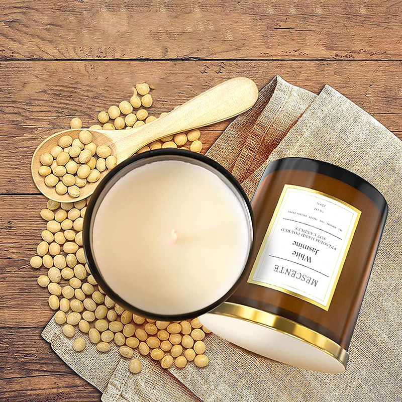 M&Scent groothandel bulkbestelling Luxe op maat gemaakte private label geurende sojawaskaarsen cadeauset
