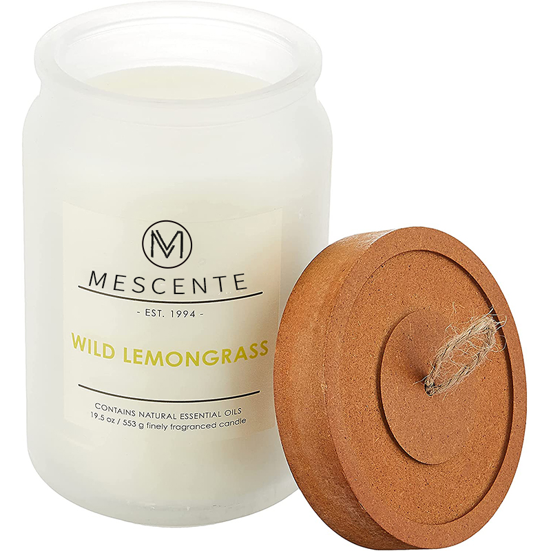 M & geur groothandel aangepaste private label glazen houders geurde kaarsen met kristallen in bulk