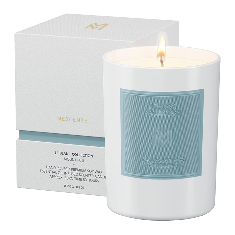 M&S cent Groothandel op maat gemaakt luxe zwarte glazen pot Kerst Aromatherapie Sojawaskaarsensets