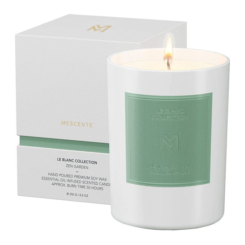 M&S cent Groothandel op maat gemaakt luxe zwarte glazen pot Kerst Aromatherapie Sojawaskaarsensets