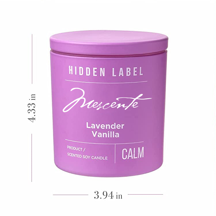 M&Scent Groothandel Luxe Private Label zwarte potten geurkaarsen van sojawas met kristallen