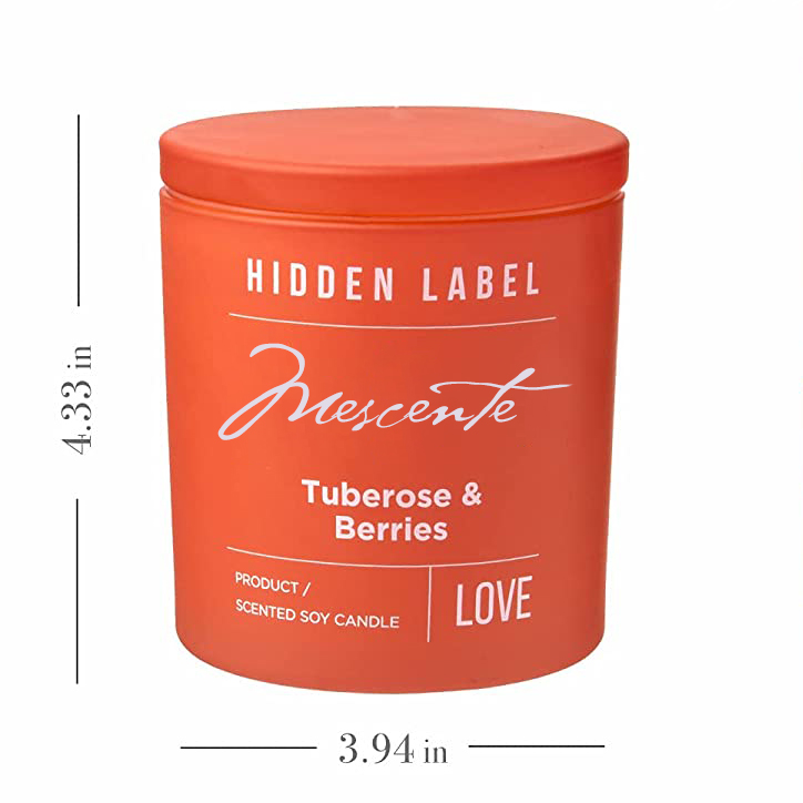 M&Scent Groothandel Luxe Private Label zwarte potten geurkaarsen van sojawas met kristallen