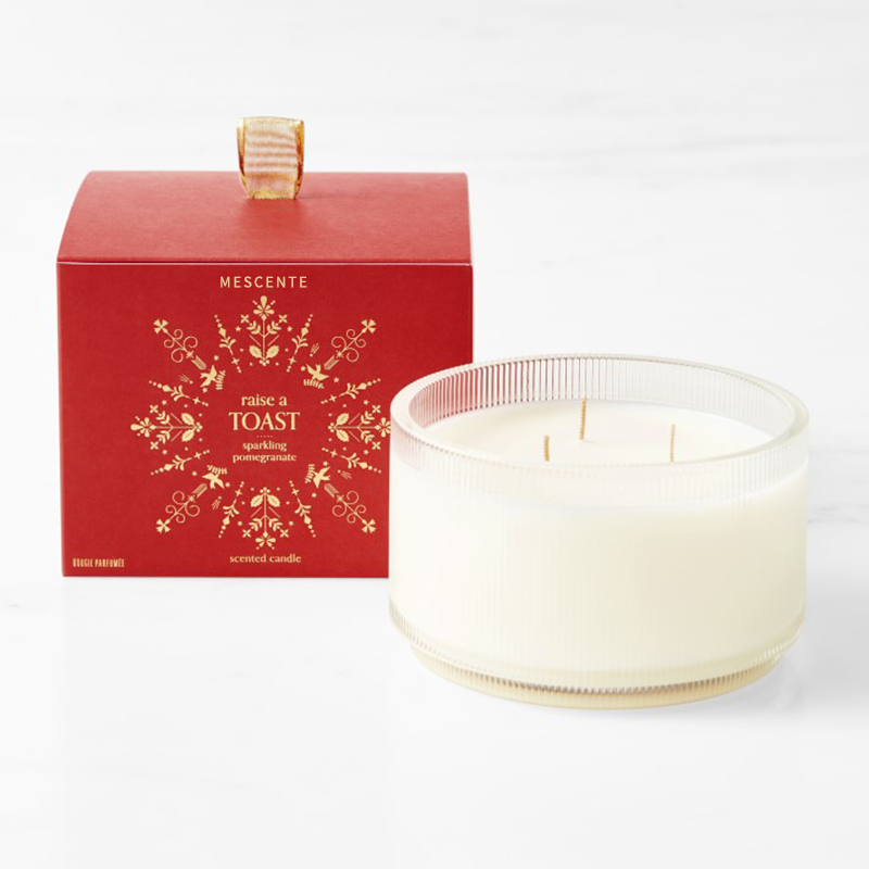 M&Scent op maat gemaakt logo synthetisch verspreide sojakaarsen private label in glazen pot