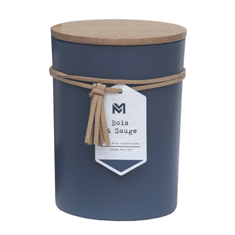 M&S geur groothandel private label houten deksel aromatherapie geur sojawas kaarsen geschenkset in glazen pot