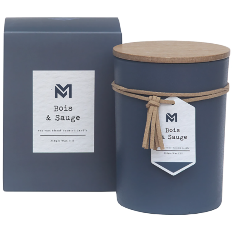 M&S geur groothandel private label houten deksel aromatherapie geur sojawas kaarsen geschenkset in glazen pot