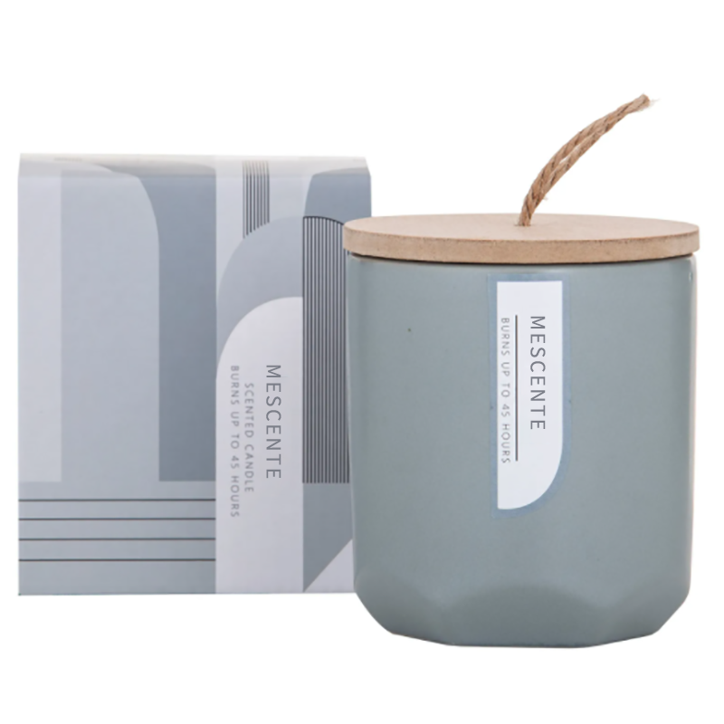 M&Scent Custom Luxury Creëer je eigen sojakaarsenfabrikant met houten lont in glazen pot