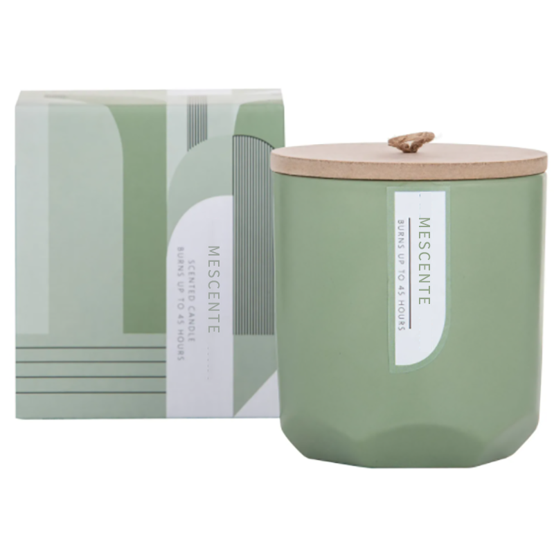 M&Scent Custom Luxury Creëer je eigen sojakaarsenfabrikant met houten lont in glazen pot