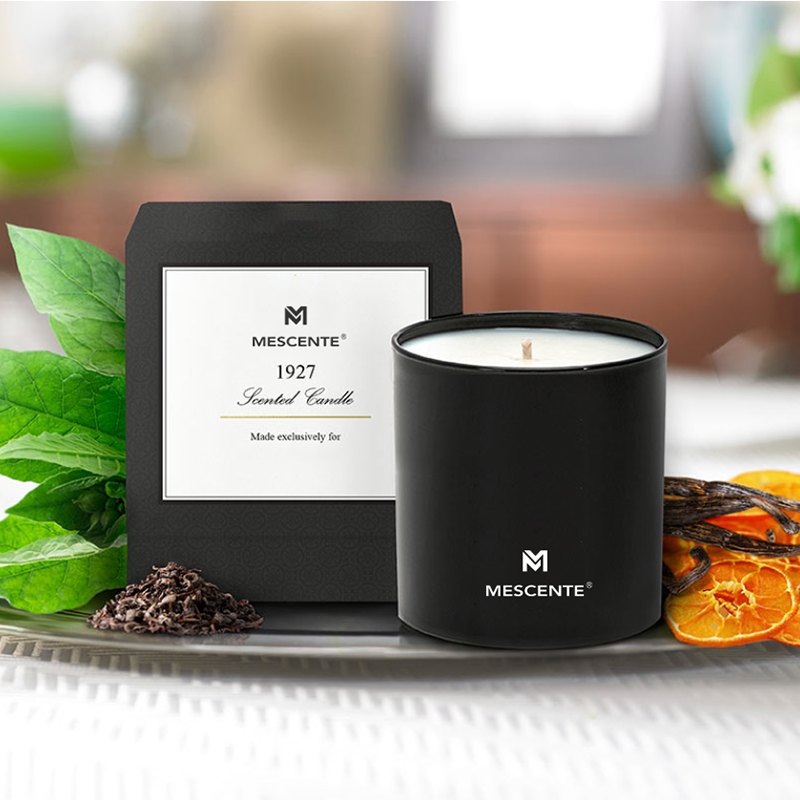 M&S geur Groothandel Luxe Private Label Chroom verticale Aromatherapie Kaarsen 22 Oz met kristallen erin