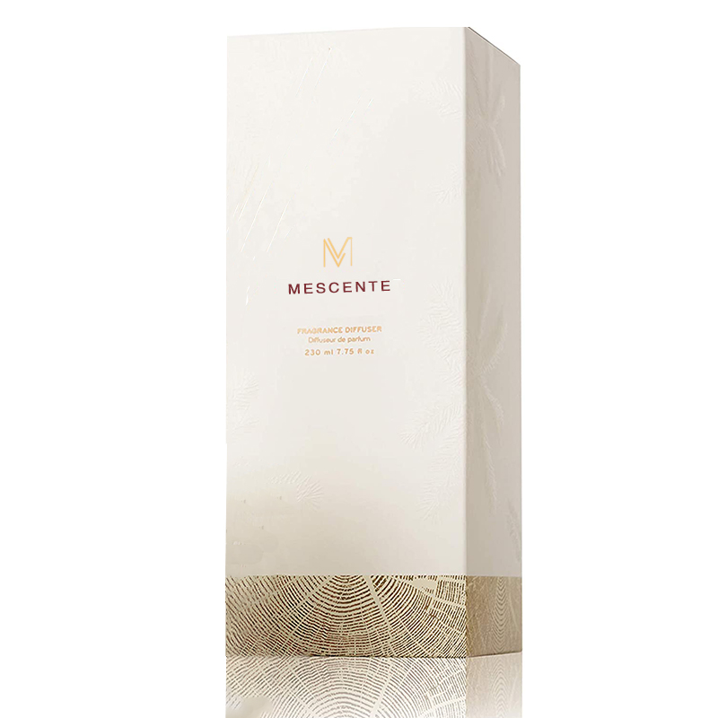 M&Scent Groothandel Luxe Glazen Fles Stik Fiber Ronde Houten Schroef Aroma Riet Diffuser Geschenksets