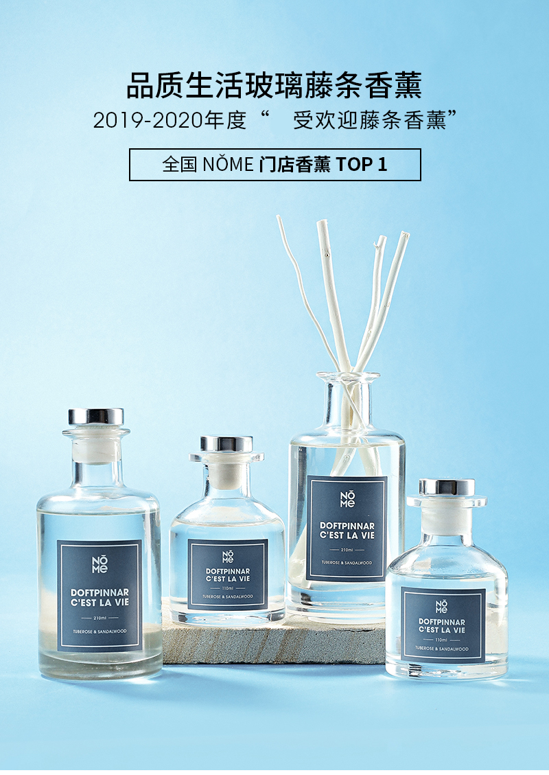 M&Scent Groothandel luxe glazen fles 2022 Nieuwe collectie Nieuwste ontwerp Rietverspreider