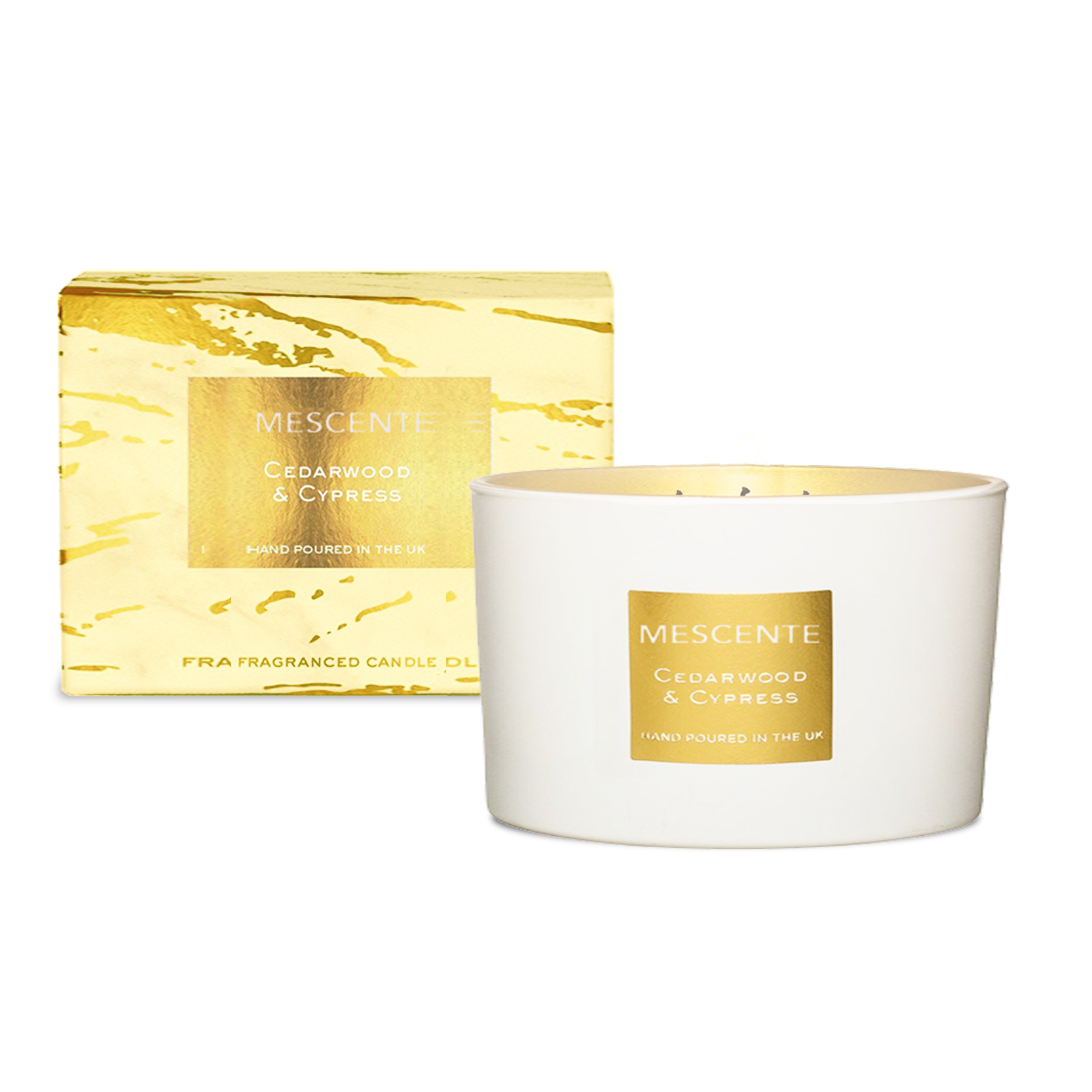 M&Scent groothandel decoratieve aromatherapie geschenkset met 3 lonten geurende kokospalmkaarsen