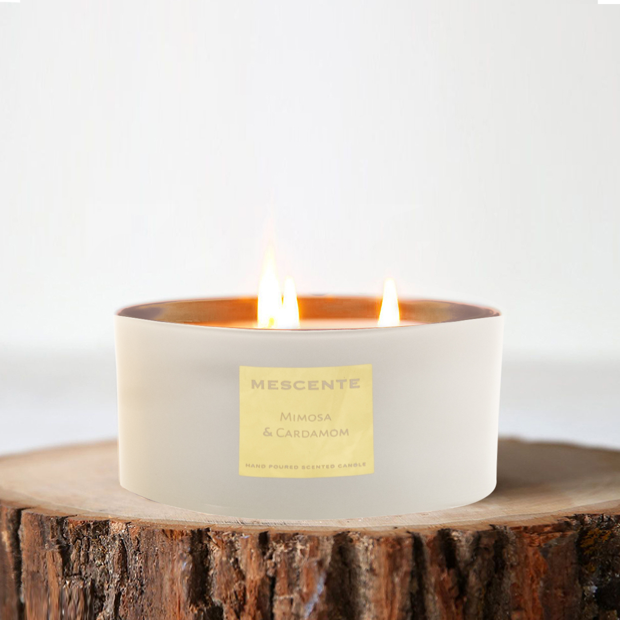 M&Scent groothandel decoratieve aromatherapie geschenkset met 3 lonten geurende kokospalmkaarsen