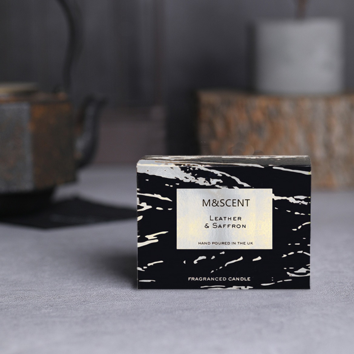 M&Scent groothandel decoratieve aromatherapie geschenkset met 3 lonten geurende kokospalmkaarsen