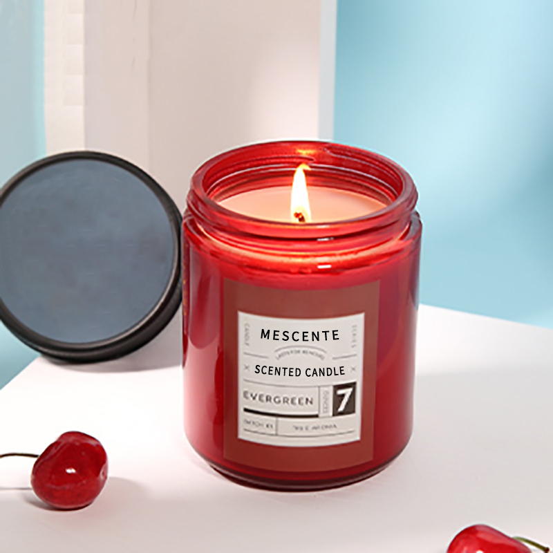 M&Scent custom private label luxe geurkaarsen van sojawas met deksel