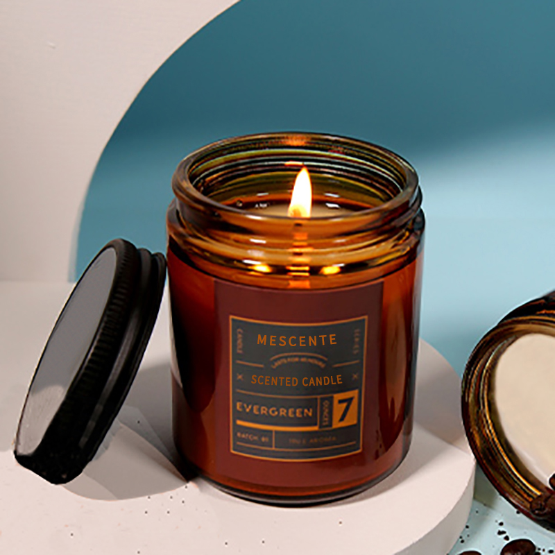 M&Scent custom private label luxe geurkaarsen van sojawas met deksel