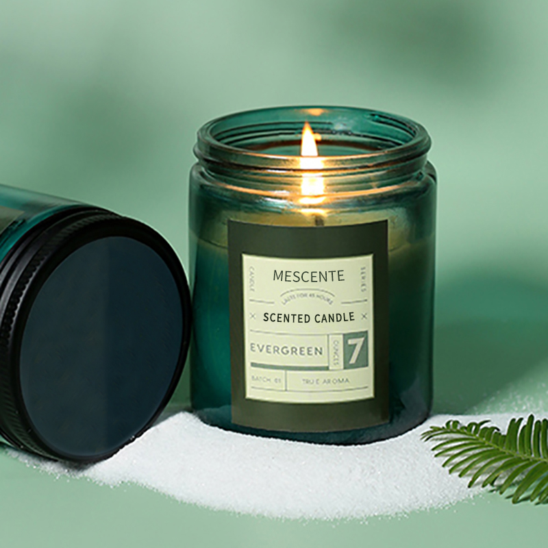 M&Scent custom private label luxe geurkaarsen van sojawas met deksel