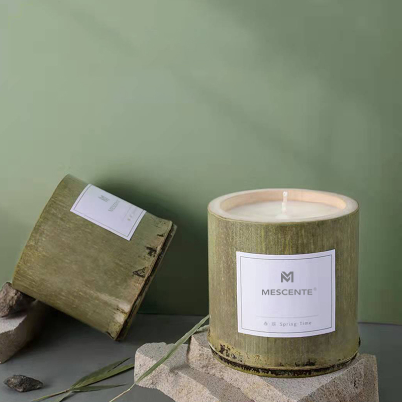 M&Scent luxe houten kandelaar kaarsen private label geparfumeerd met doosje