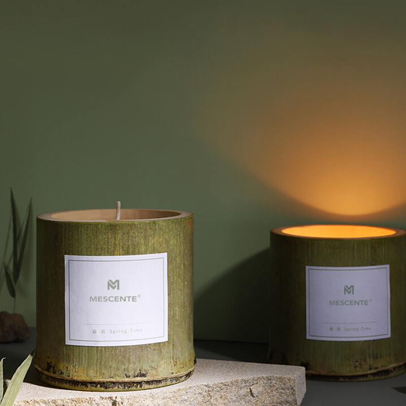 M&Scent luxe houten kandelaar kaarsen private label geparfumeerd met doosje
