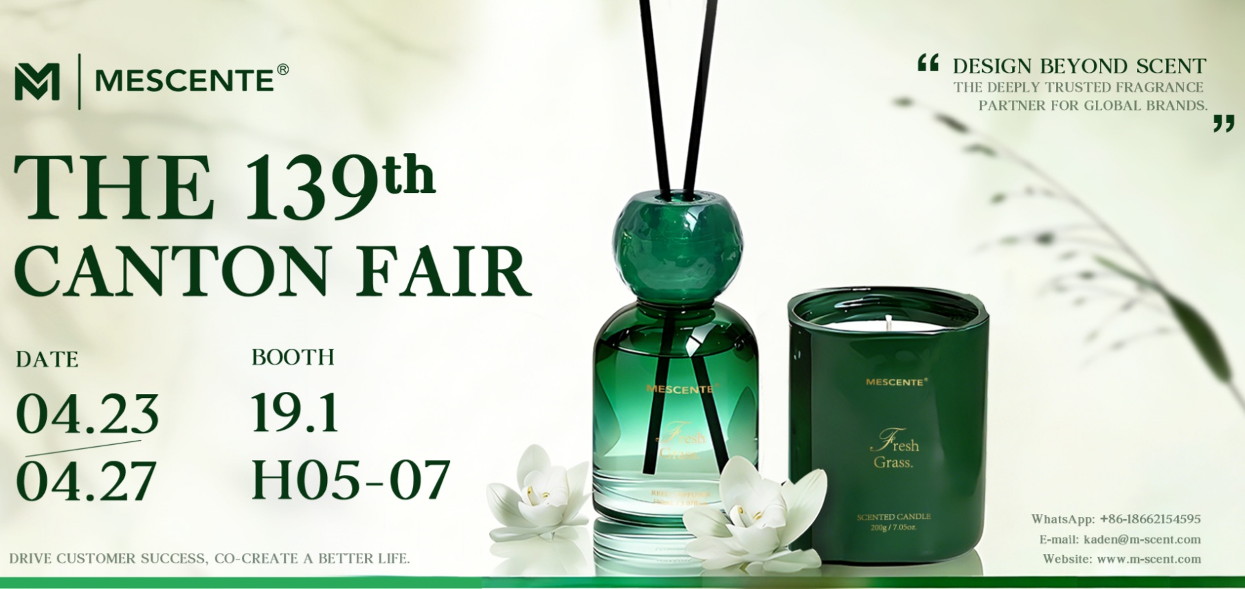 MESCENTE debuteert op de 139e Canton Fair – bezoek ons ​​op stand 19.1H05-07