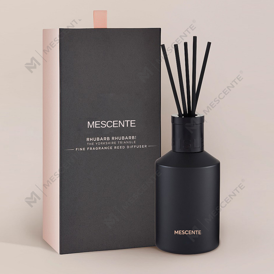 Decoratie OEM bedrukte doos 20 ml vierkante keramische Vranjes houten dop huisparfum Aroma Rietverspreiderolie