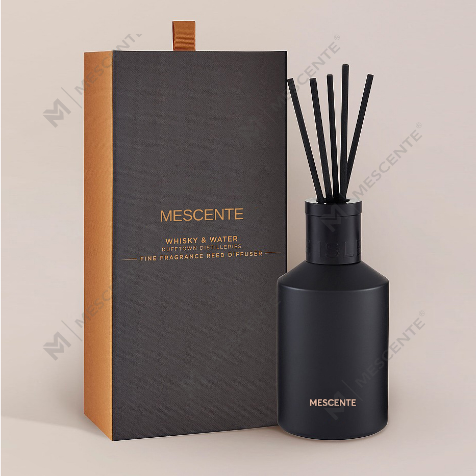 Decoratie OEM bedrukte doos 20 ml vierkante keramische Vranjes houten dop huisparfum Aroma Rietverspreiderolie