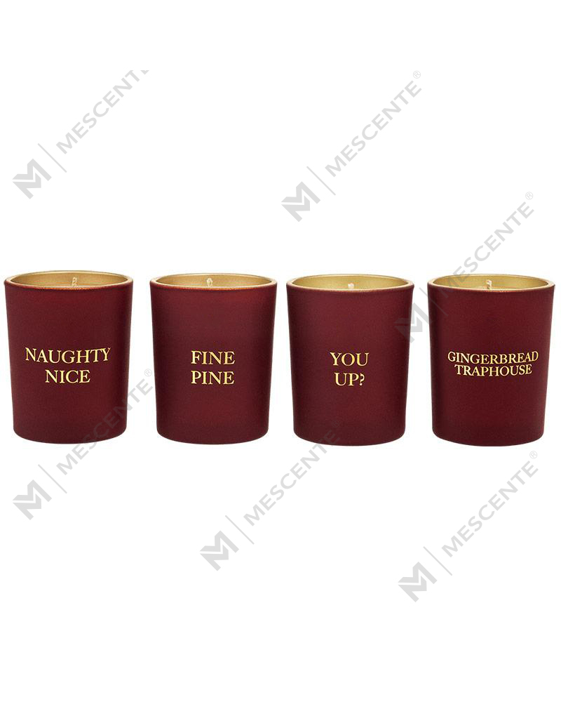 M&Scent luxe private label woondecoratie aroma geurkaars cadeauset van 4